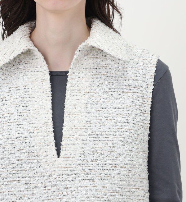 Ballsey「フリンジヤーンツイード プルオーバーベスト」|ベスト・ジレ|