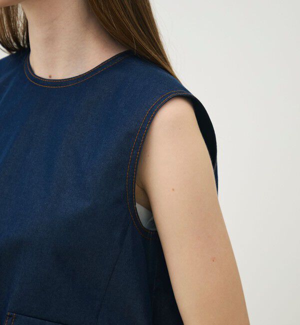 TOMORROWLAND collection「コットンシルクデニム ポケットプルオーバー」|シャツ・ブラウス|