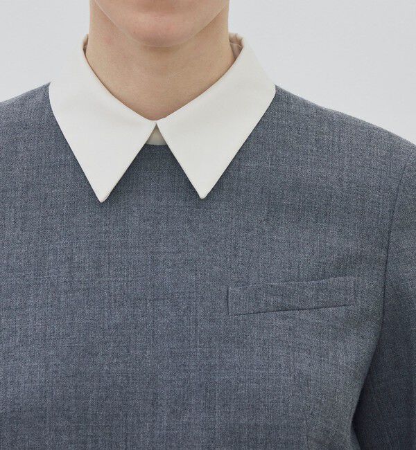 DES PRES「ウールジョーゼット プルオーバーブラウス」|シャツ・ブラウス|