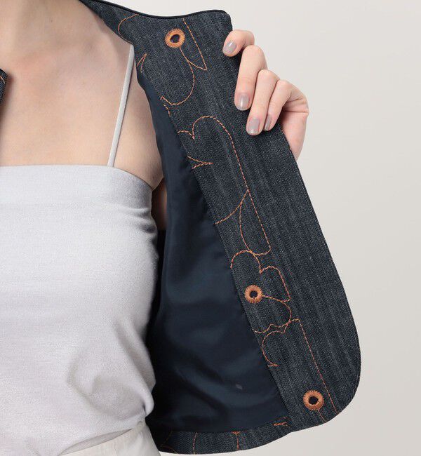 TOMORROWLAND collection「デニムフラワーリング フロンタブルジレ」|ベスト・ジレ|