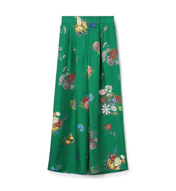 CABaN「シルク BOUQUETプリント 2タックワイドパンツ 」|その他|