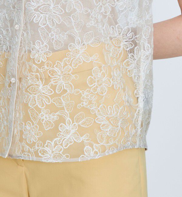 TOMORROWLAND collection「ローダンセエンブロイダリー ノースリーブブラウス」|シャツ・ブラウス|