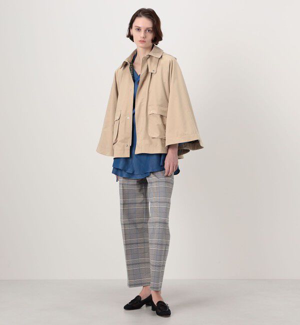 MACPHEE「ポリエステル フーデッドポンチョ」|ポンチョ・ケープ|