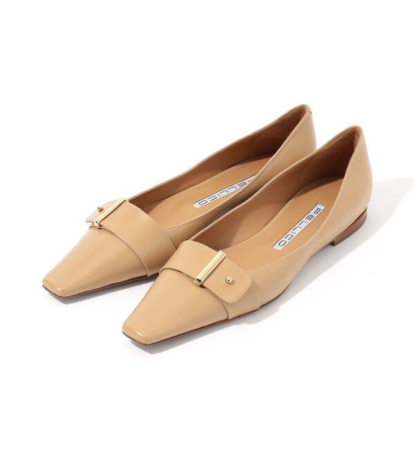 TOMORROWLAND GOODS「PELLICO FLAT MULE フラットシューズ」|ローファー|41 ライトベージュ