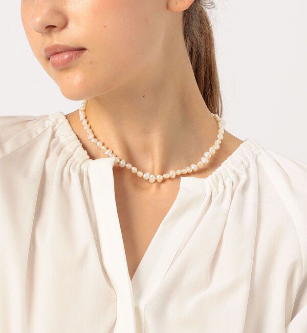 TOMORROWLAND GOODS「PALA HAND END BAROQUE M パールネックレス」|ネックレス|