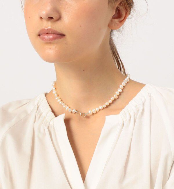 TOMORROWLAND GOODS「PALA HAND END BAROQUE M パールネックレス」|ネックレス|