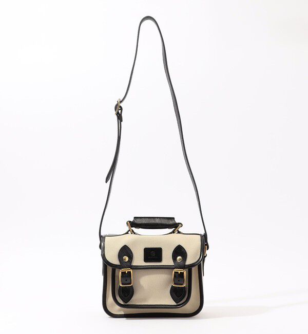 TOMORROWLAND GOODS「GLENROYAL ブライドルレザー&times;キャンバス サッチェルバッグ」|ショルダー・メッセンジャー|