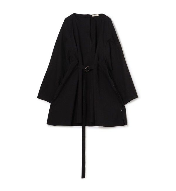 DES PRES「スビンコットン ボリュームベルテッドチュニック」|チュニック|19 ブラック