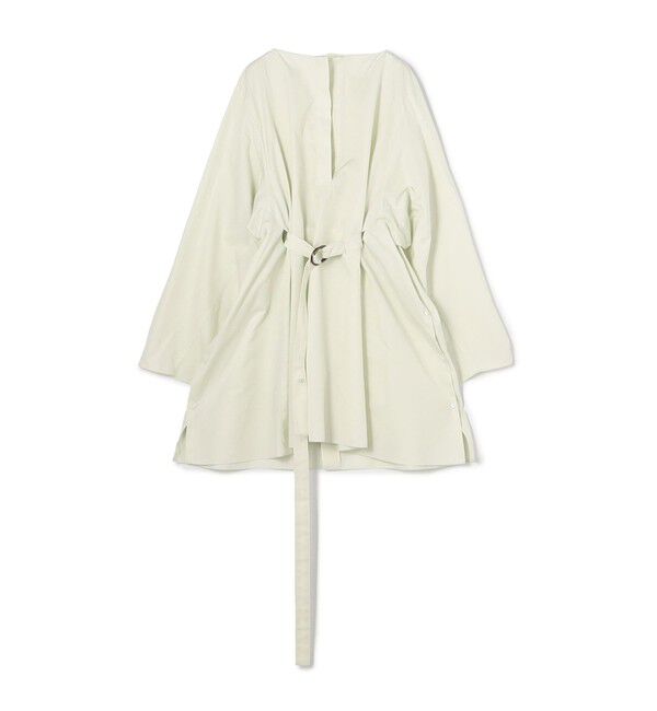 DES PRES「スビンコットン ボリュームベルテッドチュニック」|チュニック|51 ライトグリーン