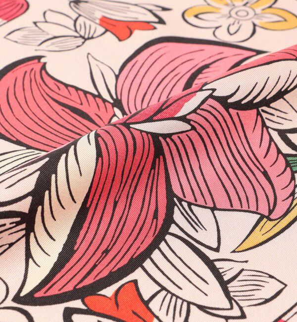 CABaN「Botanical Garden シルクプリントスカーフ」|バンダナ・スカーフ|