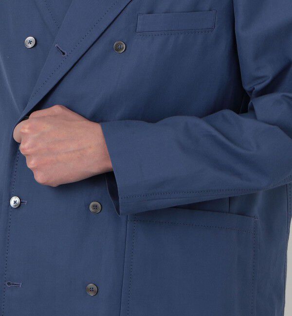 TOMORROWLAND MENS「コットンシルクグログラン ダブルブレステッド8Bジャケット」|テーラードジャケット|