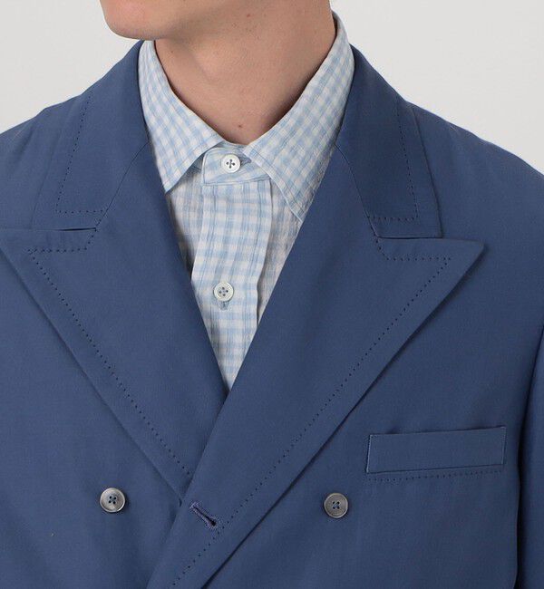 TOMORROWLAND MENS「コットンシルクグログラン ダブルブレステッド8Bジャケット」|テーラードジャケット|