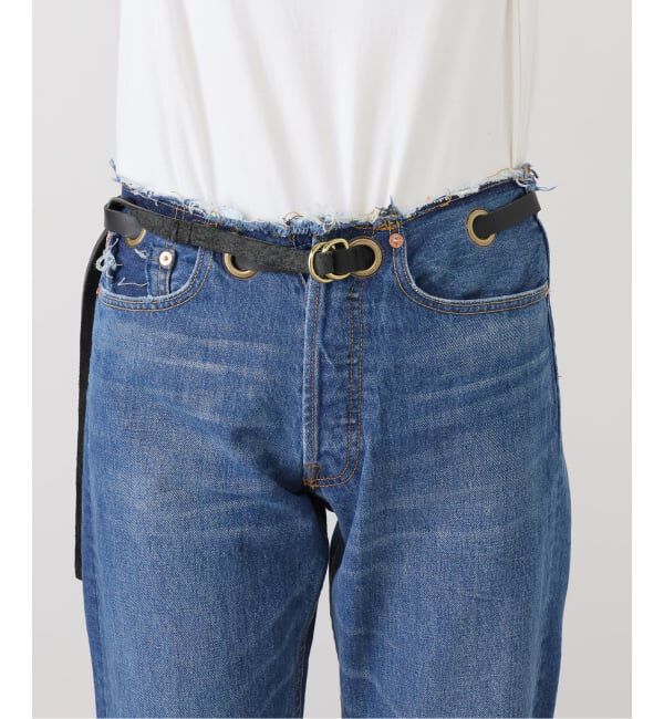  「ベルテッドデニムパンツ」|デニム|