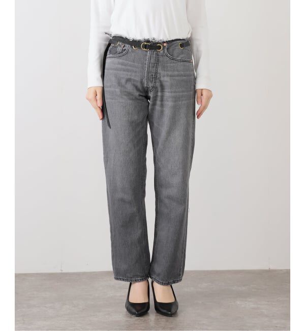  「ベルテッドデニムパンツ」|デニム|