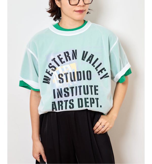  「《予約》SHEER LOGO TEE」|Tシャツ・カットソー|