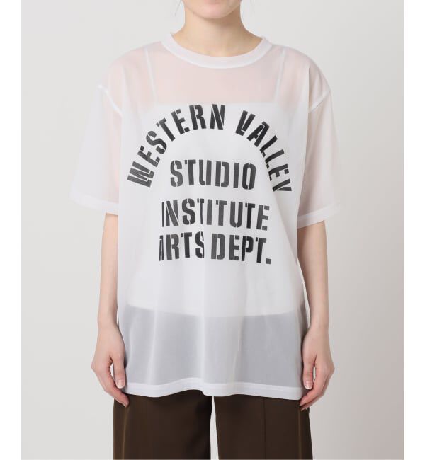  「《予約》SHEER LOGO TEE」|Tシャツ・カットソー|