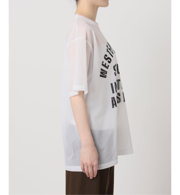  「《予約》SHEER LOGO TEE」|Tシャツ・カットソー|