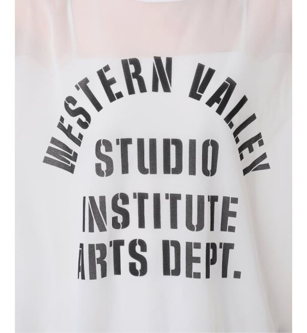  「《予約》SHEER LOGO TEE」|Tシャツ・カットソー|