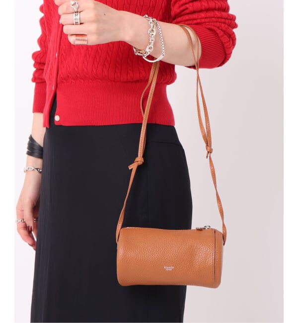  「【blancle/ ブランクレ】別注 S.LETHER Minimini tube」|ショルダー・メッセンジャー|キャメル