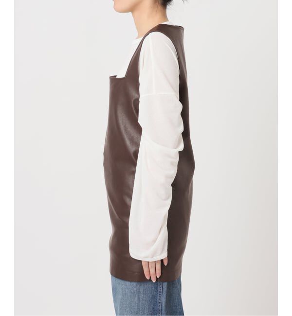  「《予約》FAUX LEATHER TOPS：ブラウス」|シャツ・ブラウス|