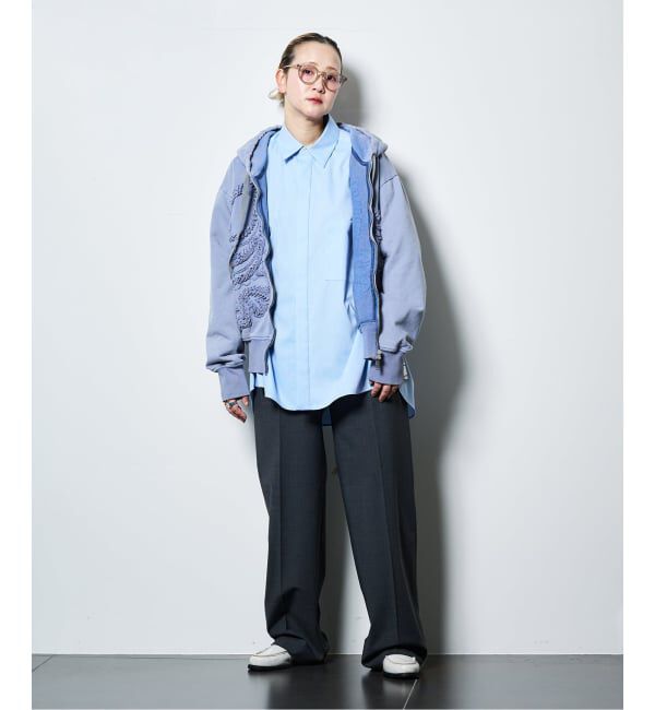  「TAAKK SCULPTURAL EMBROIDERY ZIP HOODIE TA26SS-JR054：スウェット」|スウェット・ジャージ|