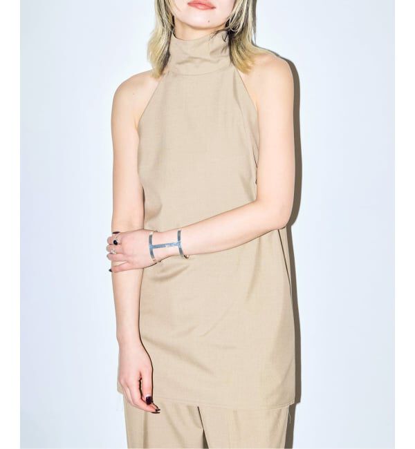  「《予約》HALTER NECK TOP：ブラウス」|シャツ・ブラウス|ベージュ