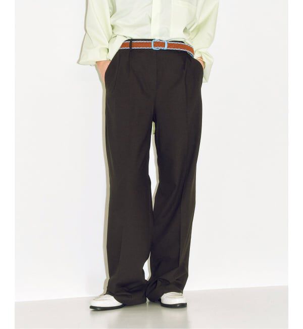  「BERNARD ZINS SAND 95038：パンツ」|スラックス|ブラウン