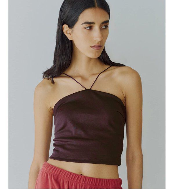 EMILYWEEK「EMILY WEEK&times;FRAMeWORK Vラインクロップドブラキャミソール」|インナー|