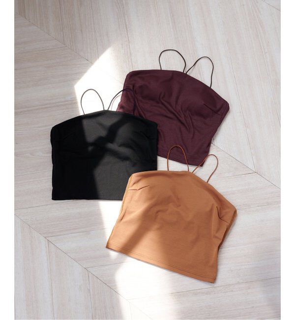 EMILYWEEK「EMILY WEEK&times;FRAMeWORK Vラインクロップドブラキャミソール」|インナー|