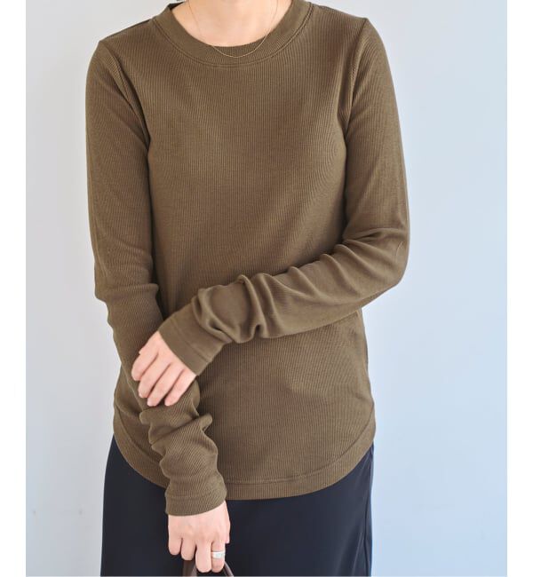 EMILYWEEK「《追加》コットンカシミヤテレコクループルオーバー」|Tシャツ・カットソー|