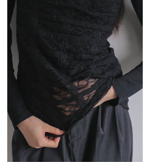 EMILYWEEK「シャーリングレースロングキャミソール」|キャミソール|