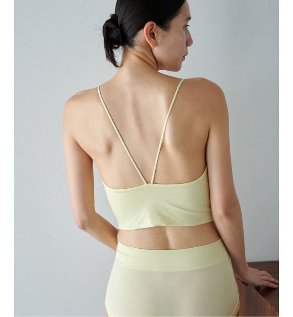 EMILYWEEK「《追加2》リヨセルクロップド Vバックブラキャミソール」|インナー|イエロー