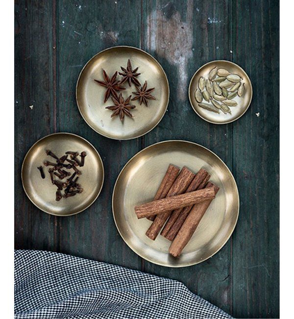 ACME「【fog linen work/フォグリネンワーク】BRASS PLATE ROUND M 真鍮トレイ」|香水・フレグランス|