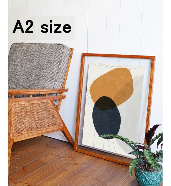 journal standard Furniture「RONDA Frame A2 4th　ロンダフレーム ※ ガラス フォトフレーム 額縁」|その他|ブラウン