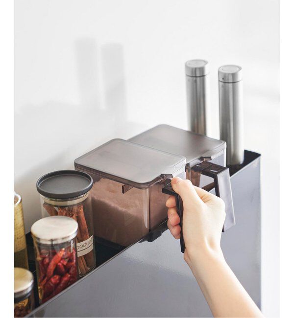 journal standard Furniture「《WEB限定》【tower/タワー】隠せる調味料ラック 2段」|食器・キッチングッズ|