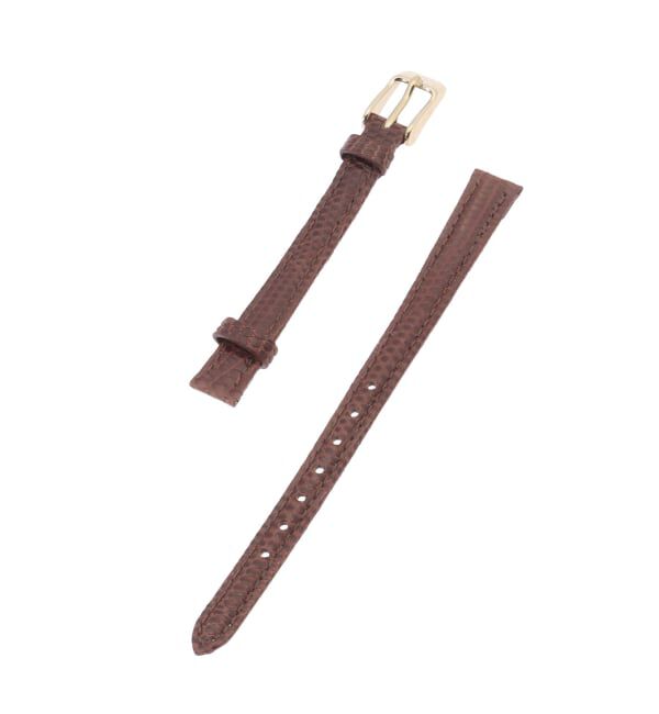 HIROB「lizard leather belt 10mm Brown」|その他|ブラウン