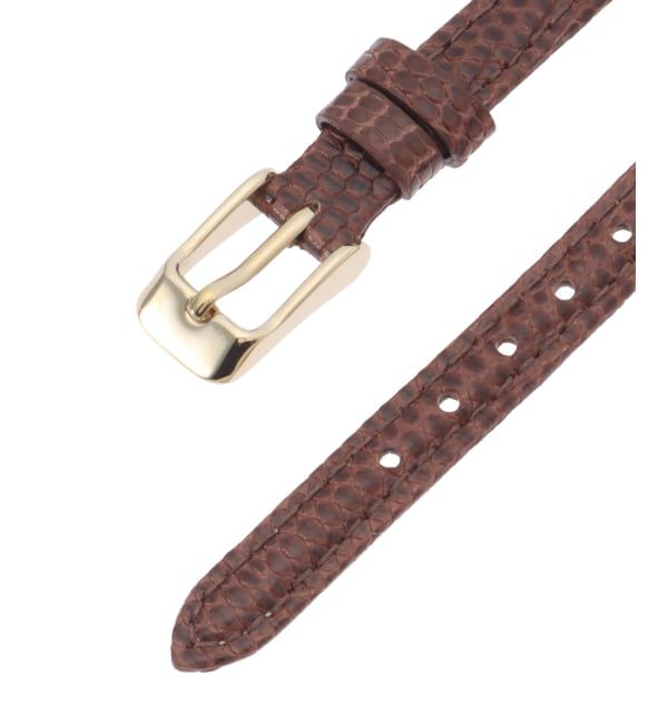 HIROB「lizard leather belt 10mm Brown」|その他|