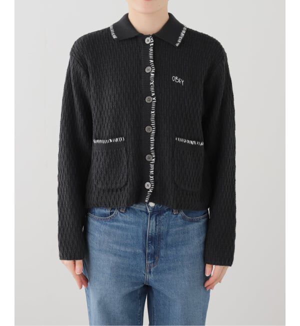 JOINT WORKS「OBEY / オベイ AMELIE BUTTON DOWN SWEATER」|ニット・セーター|