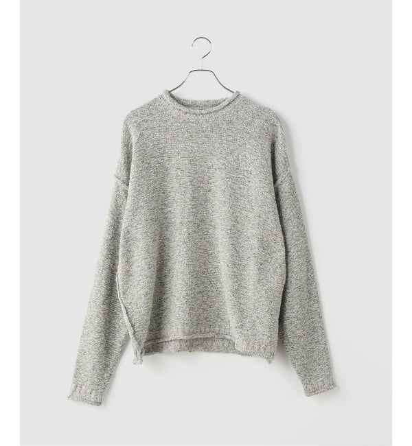 JOINT WORKS「Name./ネーム  SHIFTED MELANGE KNIT PULLOVER」|ニット・セーター|グリーン B