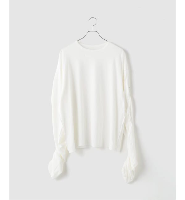 JOINT WORKS「Name./ネーム GATHERED LONG SLEEVE TEE」|Tシャツ・カットソー|ホワイト