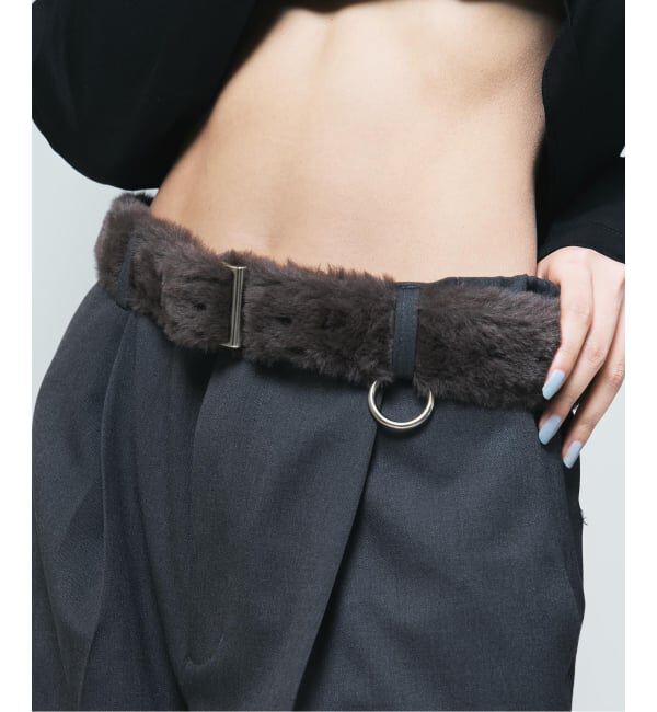 JOINT WORKS「NOCTO ARCHIVE/ノクト アーカイブ  Faux Fur Belt」|ベルト|