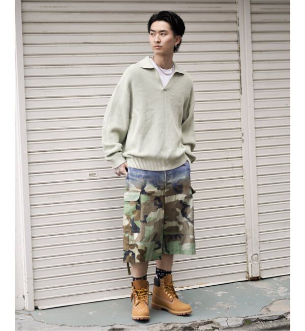 JOINT WORKS「スリーブ パッチ スキッパーニット / Sleeve Patch Skipper Knit」|ニット・セーター|