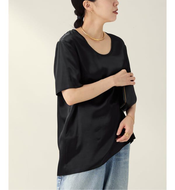 Plage「R&rsquo;IAM サテンチュニックTシャツ」|シャツ・ブラウス|