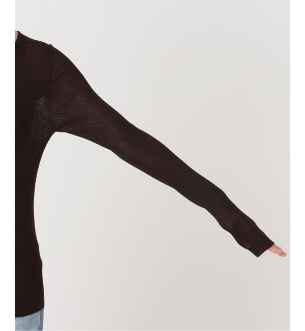 Plage「WO Mix Sheer Rib ニット」|ニット・セーター|