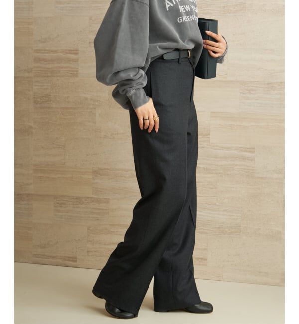 Plage「Elegant Saxony パンツ」|スラックス|