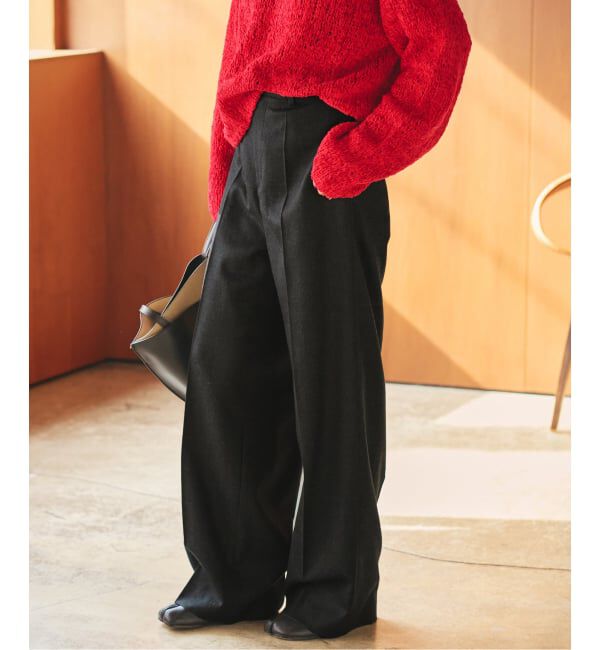 Plage「Elegant Saxony パンツ」|スラックス|