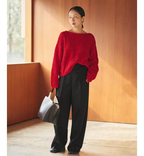 Plage「Elegant Saxony パンツ」|スラックス|