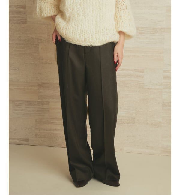 Plage「Elegant Saxony パンツ」|スラックス|