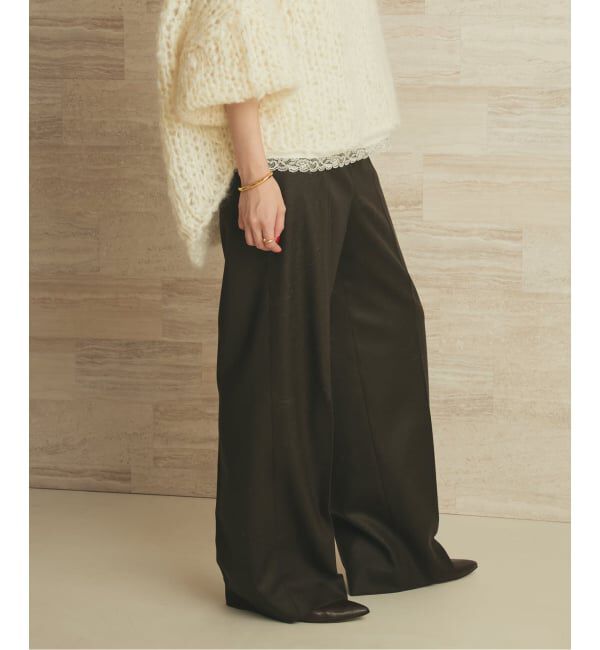 Plage「Elegant Saxony パンツ」|スラックス|