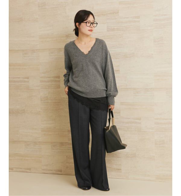 Plage「Elegant Saxony パンツ」|スラックス|